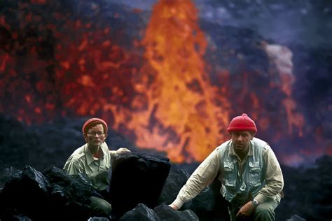 volcanologists katia and maurice krafft